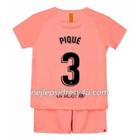 Fotbalový Dres FC Barcelona Pique 3 Dětské Alternativní 2018/19